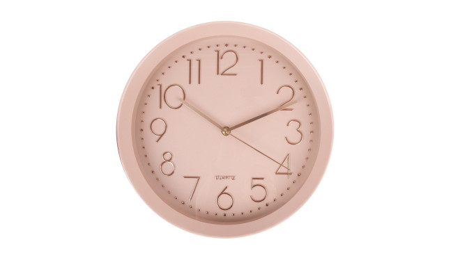 Wall clock HOLLY D30cm, pink