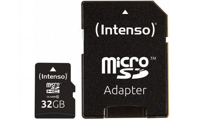 Intenso mälukaart microSDHC 32GB Class 10 + adapter (3413480)
