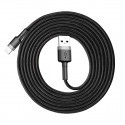 Baseus CALKLF-RG1 Cafule USB lightning kaabel 2A | 3m must+hall