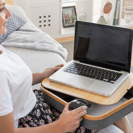 Portable Laptop Desk with Storage Tray Larage InnovaGoods