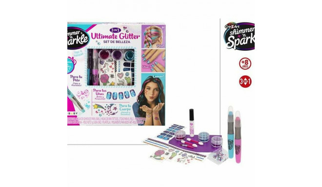 Laste meigikomplekt Colorbaby Ultimate Glitter 16 Tükid, osad