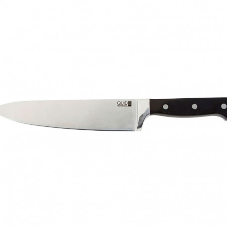 Chef's knife Quid Professional Inox Chef Black Black Metal 20 cm (Pack 6x)