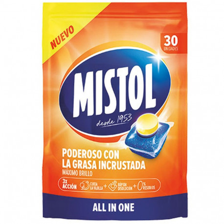 Dishwasher lozenges Mistol (30 Units)