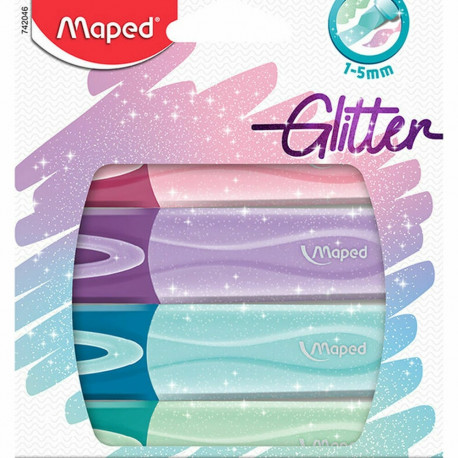 Fluorescent Marker Set Maped 4 Pieces Multicolour (15 Units)