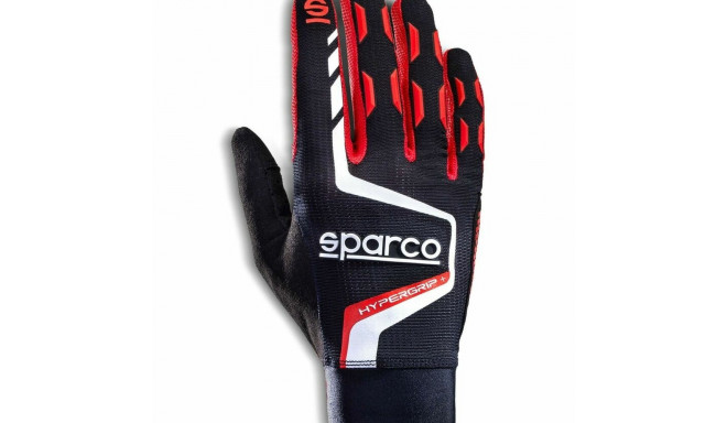 Gloves Sparco HYPERGRIP+ Black/Red 10 Multicolour