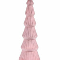 Christmas Tree Velvet Pink Wood 12 x 34,5 x 12 cm (8 Units)