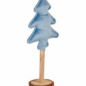 Christmas Tree Polyester Blue Wood 9,5 x 32 x 13 cm (12 Units)
