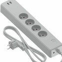 4-kontaktligzdu korpuss bez strāvas slēdža Calex USB x 2