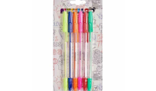 Biro pastapliiatsite komplekt Pincello 492 492 Kollane Sinine Punane Roheline Mitmevärviline Oranž R