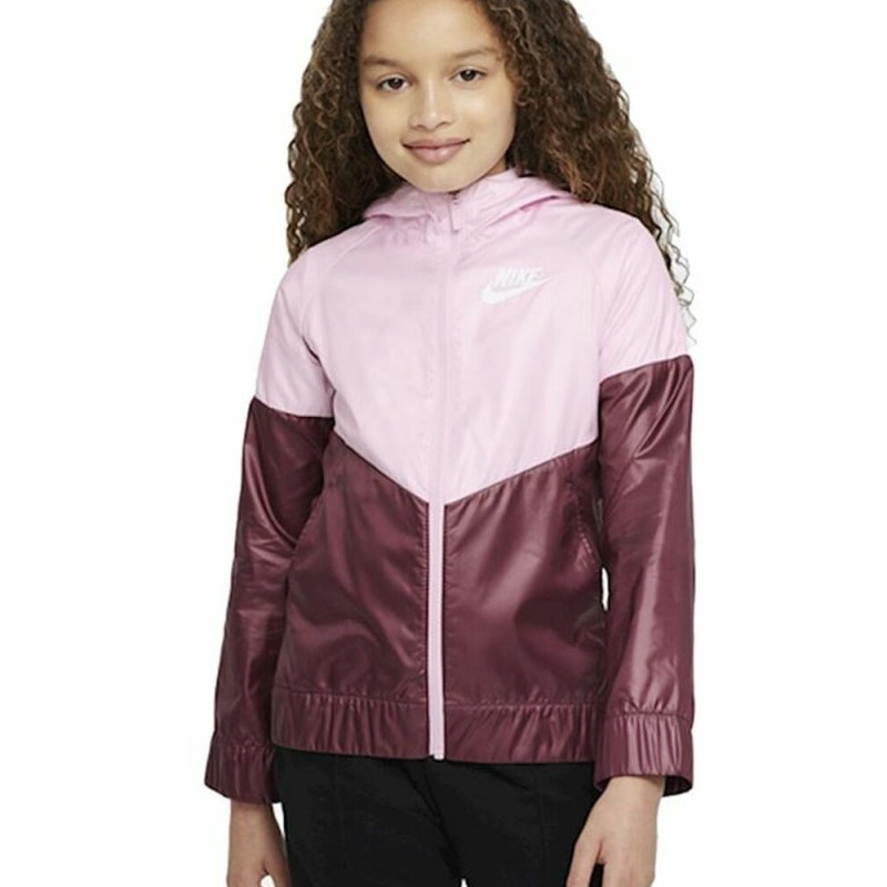 Children s Sports Jacket Nike Sportswear Windrunner Pink 13 15 Years Jackets Photopoint.lv