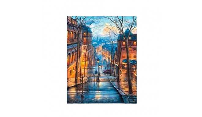 Gleznošanas pēc skaitļiem komplekts Alex Bog Stairs Down of Montmatre Paris 40 x 50 cm