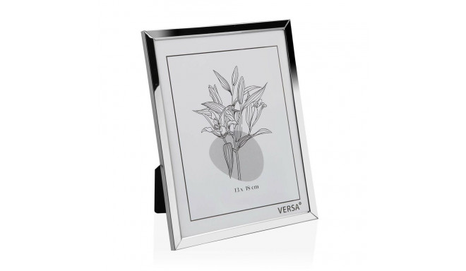 Photo frame Versa Silver Metal Minimalist 1 x 18,5 x 13,5 cm