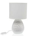 Desk lamp Versa White Ceramic 40 W 15,5 x 27,5 cm