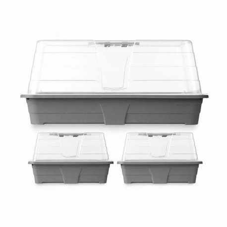 Greenhouse Set Ibergarden FYT3081032 Grey Transparent Plastic (8 Units)
