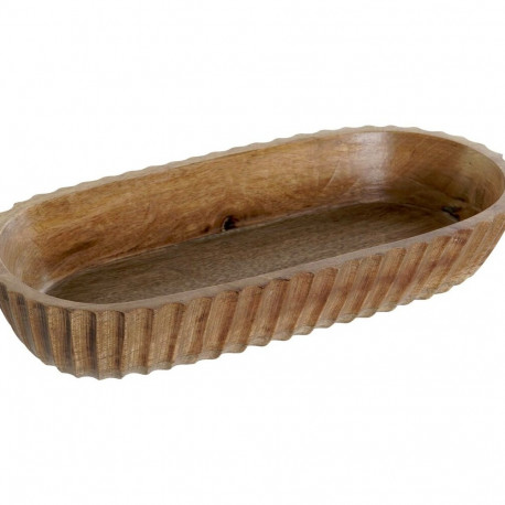 Centerpiece DKD Home Decor Natural Mango wood 32 x 15 x 5 cm 31 x 15 x 5 cm