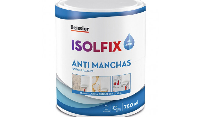 Akrila krāsa Beissier 70249-012 Isolfix Pret nogulsnēm Balts 750 ml