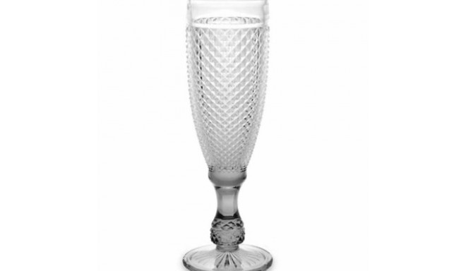 Champagne glass Vivalto PR-00719B/BHA6 SMOKE PR-00719B/BHA6 SMOKE Transparent Anthracite Glass 185 m