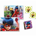 Набор из 4 пазлов Miraculous: Tales of Ladybug & Cat Noir Clementoni Edukit