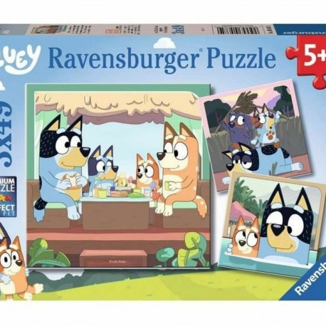3-Puzzle Set Bluey Ravensburger 05685 147 Pieces