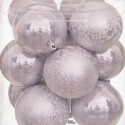 Christmas Baubles Silver Plastic 8 x 8 x 8 cm (12 Units)