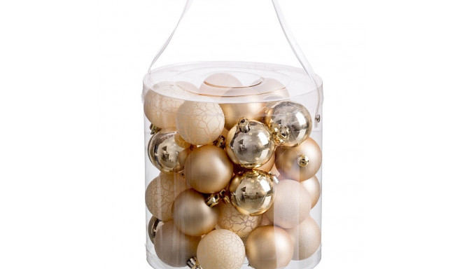 Christmas Baubles Golden 5 x 5 x 5 cm (40 Units)