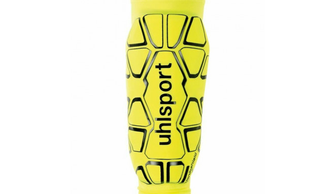 Football Shinguards Uhlsport Bionikshield Yellow - L