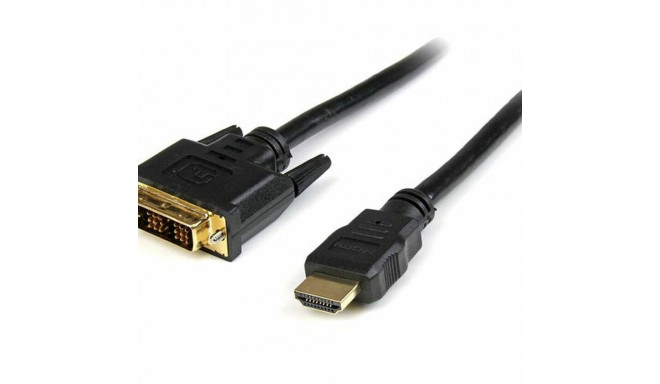 HDMI-DVI Adapter Startech HDDVIMM1M Must 1 m