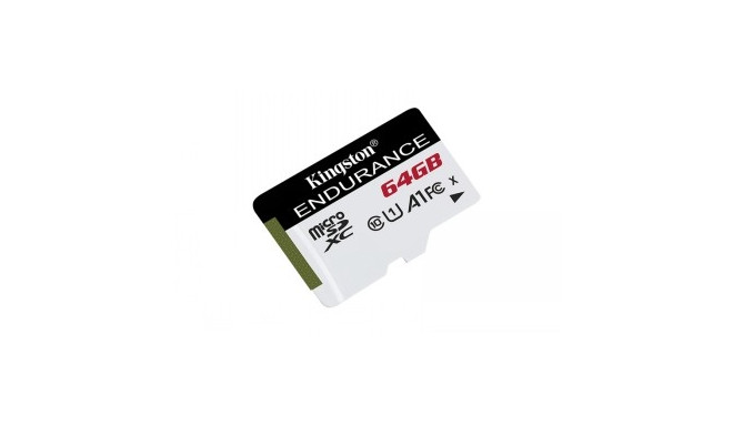 KINGSTON 64GB MICROSDXC ENDURANCE 95R/30W C10 A1 UHS-I CARD ONLY