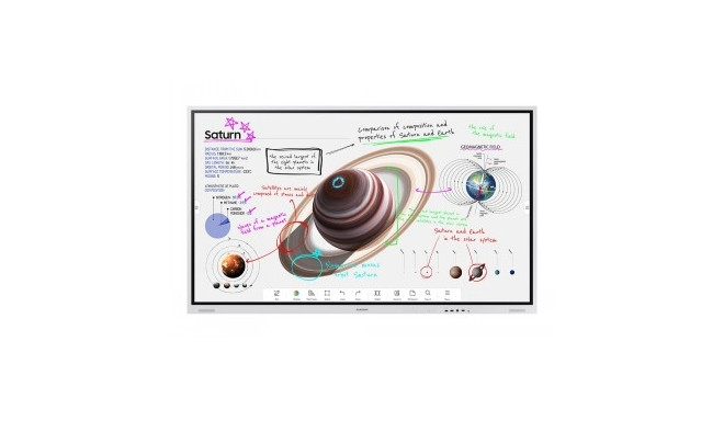 SAMSUNG 85" FLIP PRO WM85B DIGITAL FLIPBOARD,UHD,TOUCH, HDMI X2, DP, TIZEN 6.5 LANDSCAPE