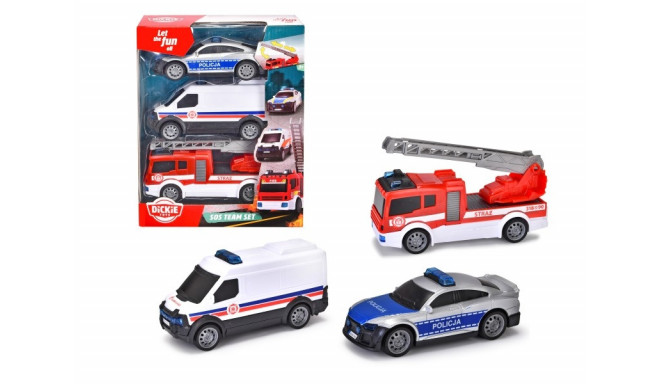 Emergency vehicles SOS 3-pak