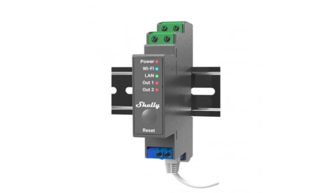 Shelly Pro2 electrical relay Black, Blue, Green