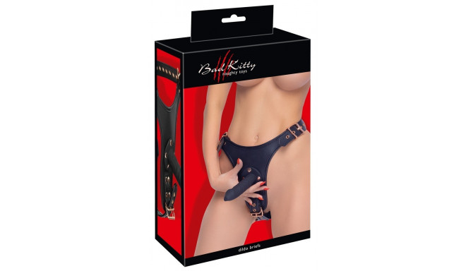 Strap-on z 3 dildami L/XL Bad Kitty