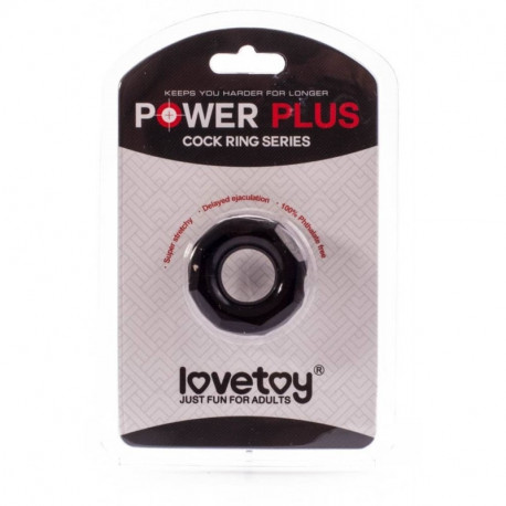 Lovetoy peniserõngas Power Plus 2cm, must