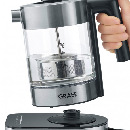 GRAEF WK350 Electric kettle with a tea strainer, glass