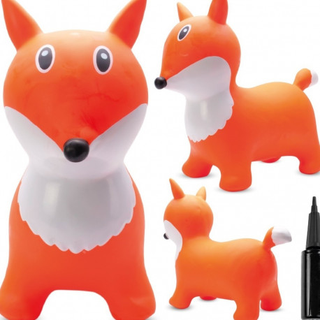 LISEK kummist hüppeloom lastele 57cm koos pumbaga, oranž