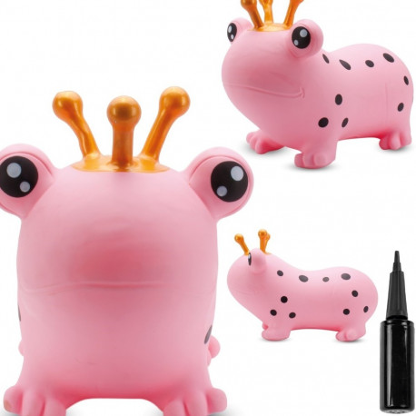 Kummist hüppeloom konn 55cm pumbaga, roosa