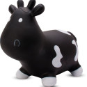 Skoczek gumowy dla dzieci KRÓWKA 57 cm czarno-biały do skakania z pompką