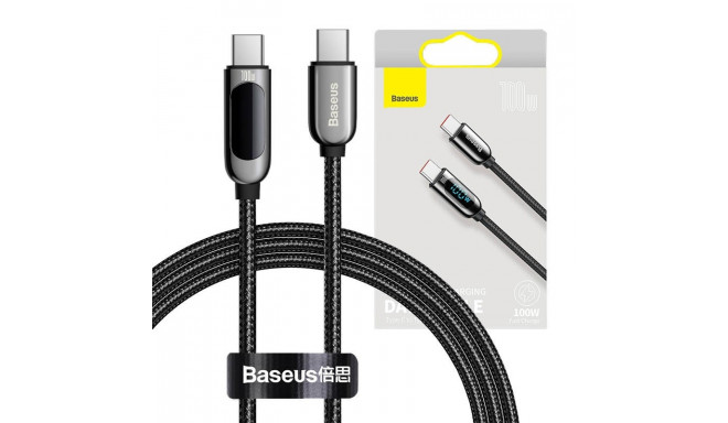 Baseus Display Cable USB-C to Type-C 100W 1m (black)