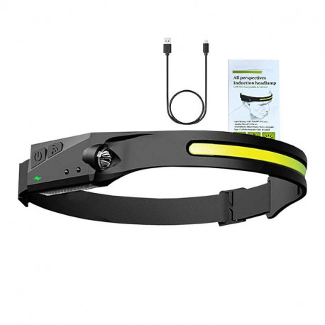 Superfire HL65 headlamp flashlight, 120lm, USB-C