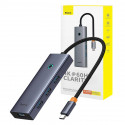 6in1 Hub Baseus  UltraJoy USB-C do HDMI4K@60Hz+4xUSB 3.0+PD (space grey)