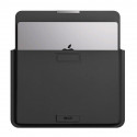 INVZI Leather Case / Cover with Stand Function for MacBook Pro/Air 13"/14" (Black)