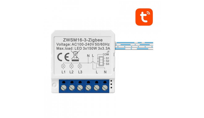 Smart Switch Module ZigBee Avatto ZWSM16-W3 TUYA