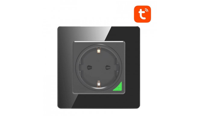 Smart WiFi Wall Socket Avatto N-WOT10-EU-B TUYA (black)