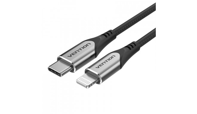 Cable USB-C 2.0 do Lightning Vention TACHF MFi 3A 1m (Gray)