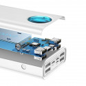 Powerbank Baseus Amblight 30000mAh, 4xUSB, USB-C, 65W (white)