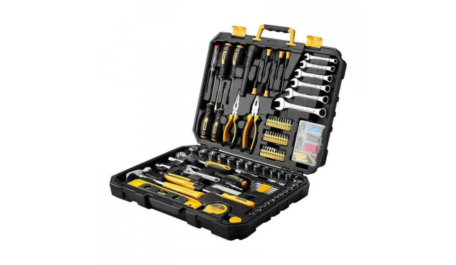Hand Tool Set Deko Tools  DKMT208, 208 pieces