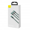 Baseus Rapid Series 3-in-1 cable USB-C For M+L+T 20W 1.5m (Green )