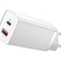 Quick Travel Charger Baseus GaN2 Lite USB+C 65W EU (white)