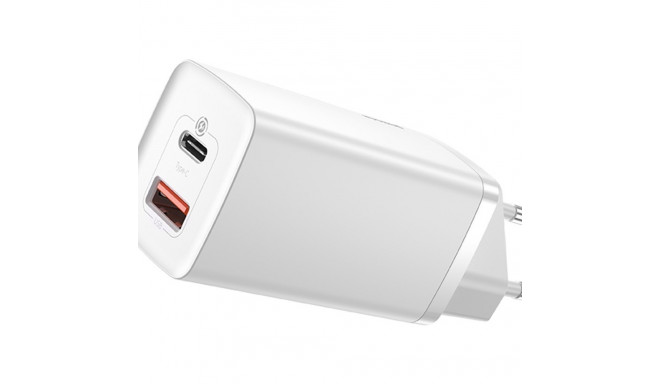 Quick Travel Charger Baseus GaN2 Lite USB+C 65W EU (white)