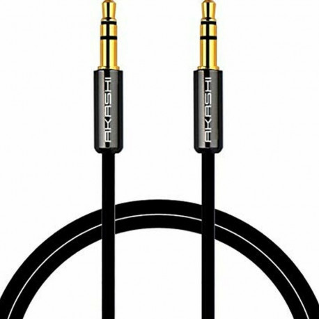 Audio Jack Cable (3.5mm) Akashi ALTJ 35 B 1 m Black